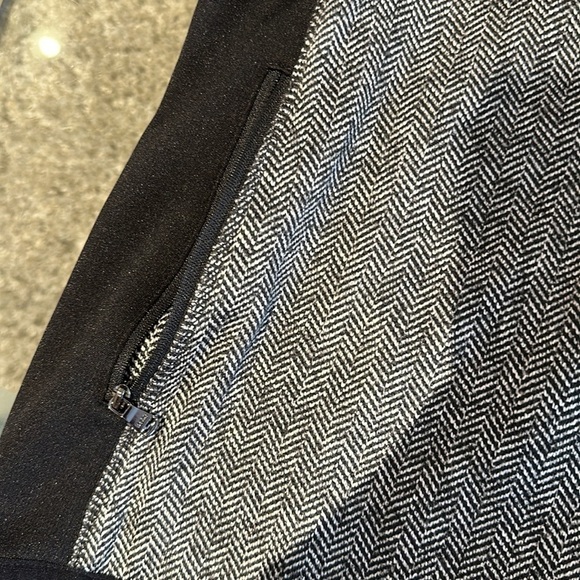Marc NY Andrew Herringbone Jacket Women's XXL Grey Black Full Zip Fleece Pockets - Picture 9 of 10